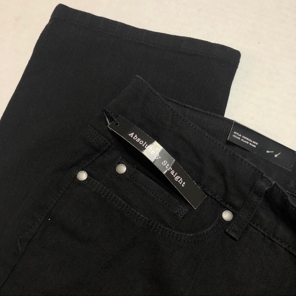 NWT Relativity Black Straight Jeans 0593 - Picture 2 of 9